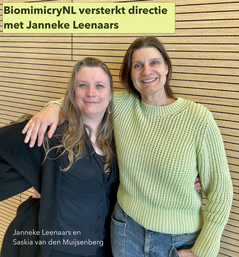 BiomimicryNL versterkt directie met Janneke Leenaars 